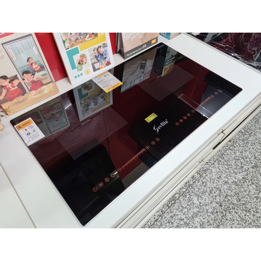 Bếp từ đôi Sevilla SV-N12 - BH 5 năm - Sôi liu riu - Bo viền nhôm 4 cạnh - Đổi mới trong 30 ngày