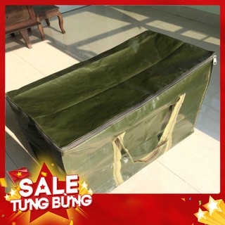 Loại dày- Size 1,2,3,4- Túi đựng đồ bằng vải bạt đa dụng có khóa kéo hai đầu. - Hàng nhập khẩu