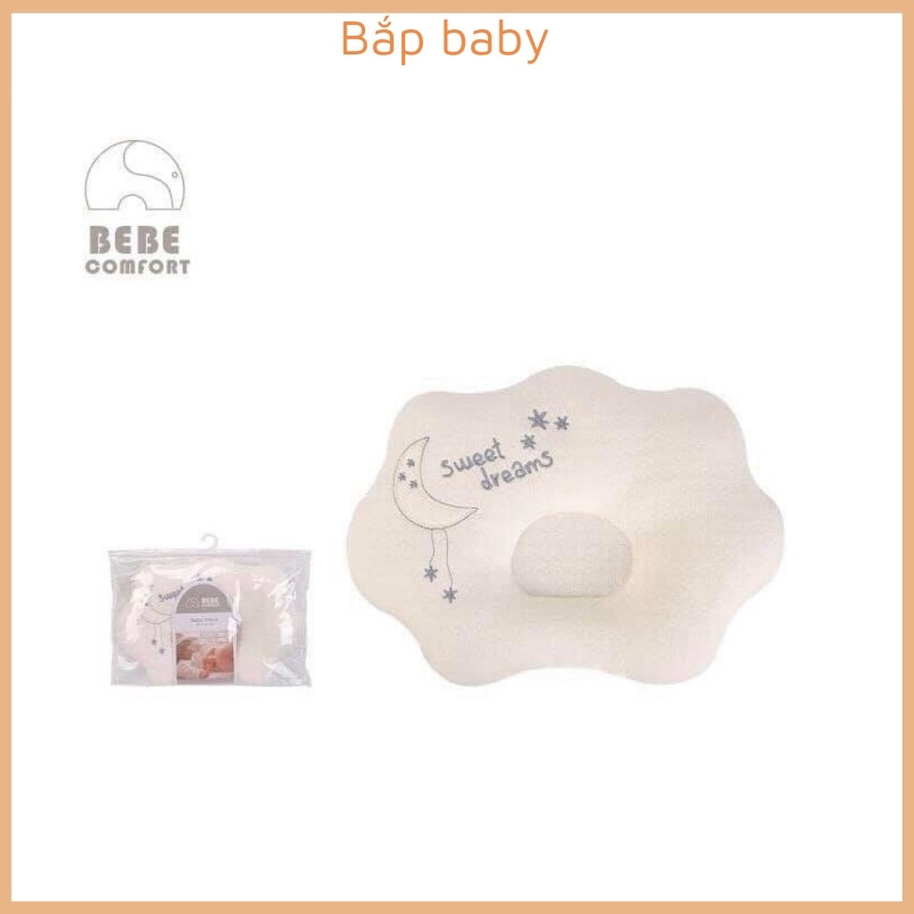 Gối chống méo đầu cho bé BEBE Comfort cao cấp gối cho bé sơ sinh vỏ 100% cotton ruột bông