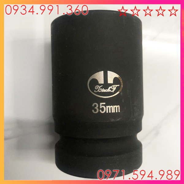 Đầu khẩu, Đầu típ khẩu 1inch  dài 8cm, mở kích thước từ 32 đến 41. Thép carbon CRMO nguyên chất, độ bền cao
