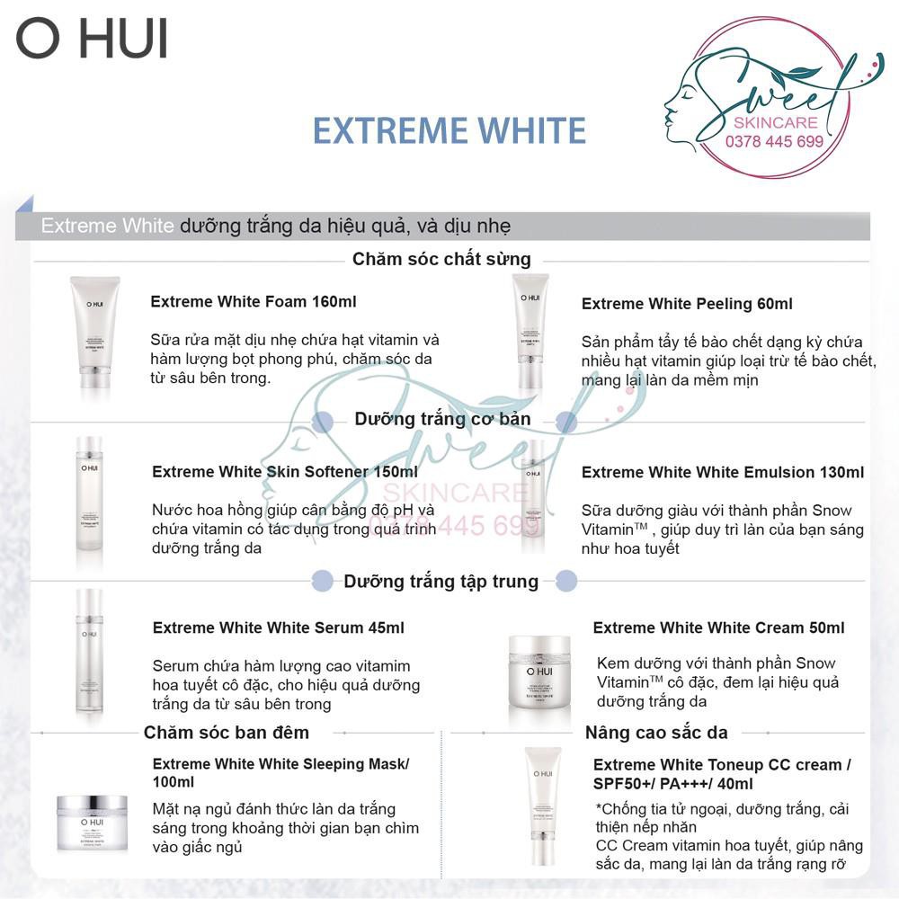 Mặt nạ ngủ dưỡng trắng da OHUI Extreme White Sleeping Mask 100ml  ❤️ SWEET skincare