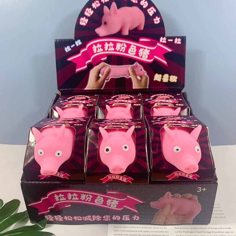 Heo Biến Hình Lala Pig Đồ Chơi Kéo Bóp Xả Stress Lợn Hồng Squishy