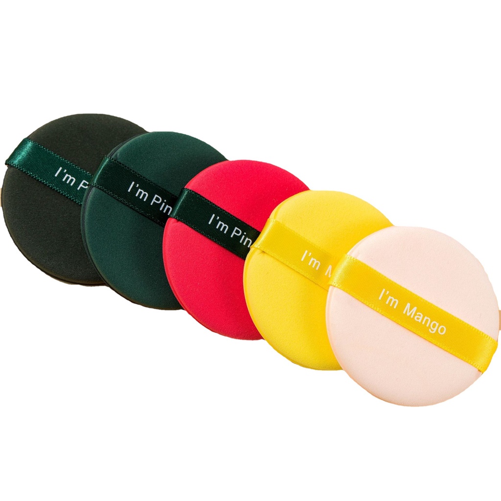 Mút Đánh Phấn Nền Trang Điểm Hình Tròn Siêu Mềm Tiện Dụng