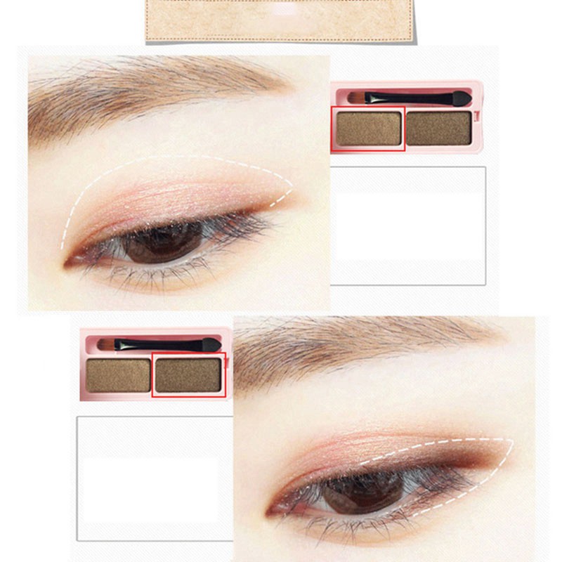 (Hàng Mới Về) Bảng Phấn Mắt Minshzee 2 Màu Lì Và Ánh Ngọc Trai 01 | BigBuy360 - bigbuy360.vn