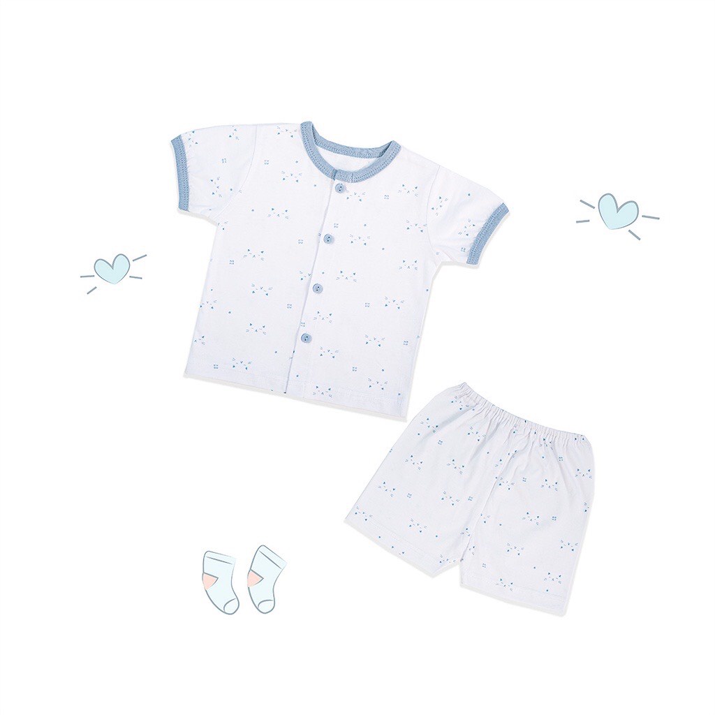Áo Sơ Sinh Tay Dài, Tay Ngắn, Bộ, Nút Giữa MIOMIO, Họa Tiết Mặt Mèo Cho Bé Trai Bé Gái , 100% Cotton