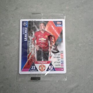 Thẻ poca (topps match attax) Alexis Sanchez