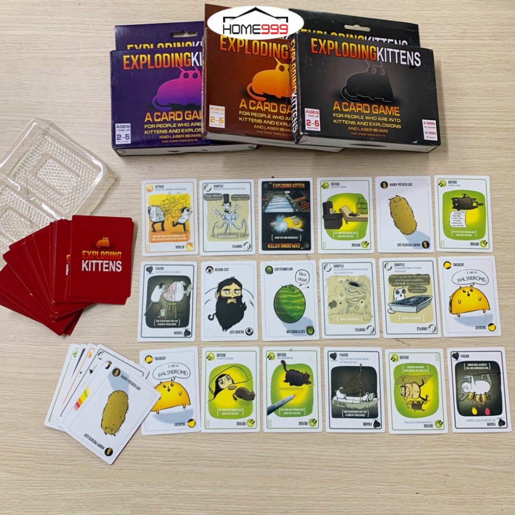 Bộ Bài Mèo Nổ 56 Lá Kịch Tính - Exploding Kittens