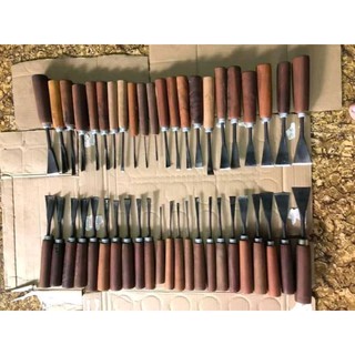 Bộ đục gỗ 45 cây mài sắc tra cán đầy đủ bác chỉ việc dùng làng nghề Đồng kỵ Bắc Ninh