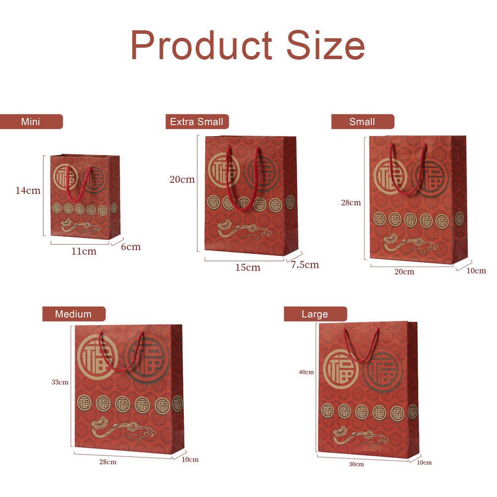 CHOOKEY Bộ 5 Túi Quà Tặng Phong Cách Trung Hoa Mừng Năm Mới