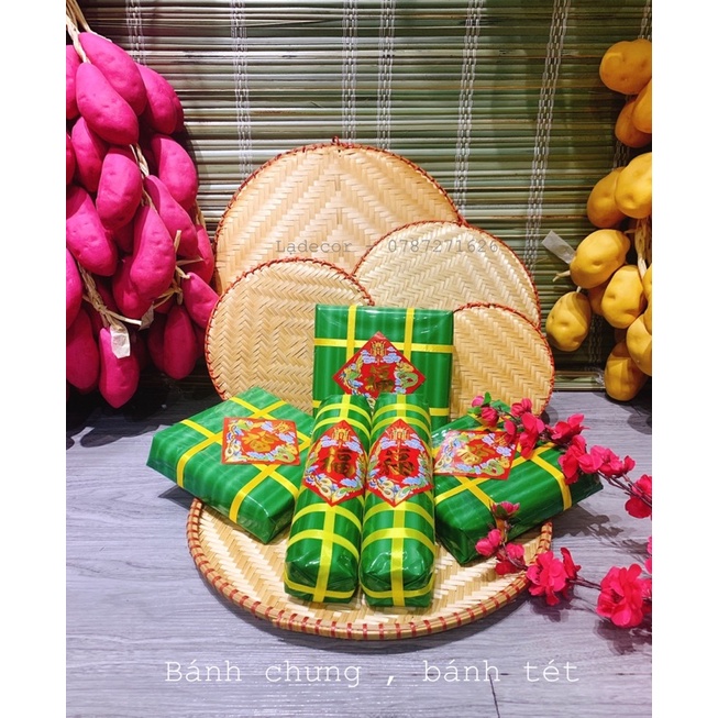 Bánh chưng bánh tét hanmade,mô hình bánh trang trí,chụp ảnh Tết