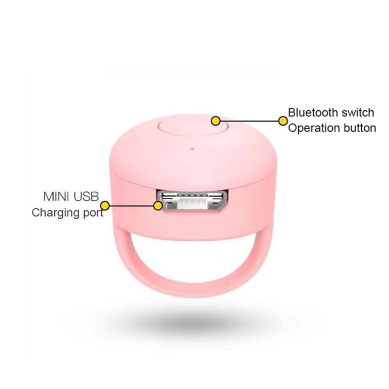 Dụng cụ nhẫn đeo ngón tay điều khiển điện thoại từ xa qua kết nối Bluetooth