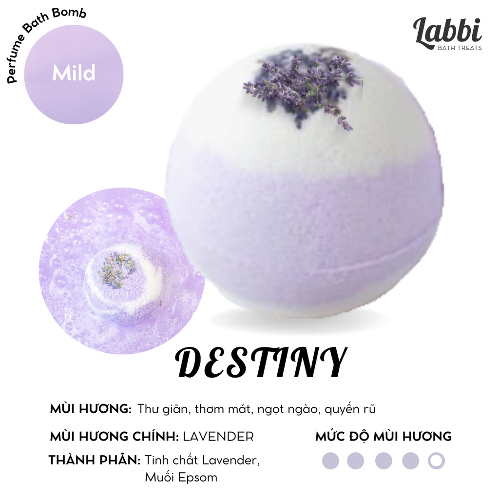 DESTINY [Labbi] Bath bomb / Viên thả bồn tắm