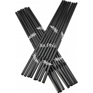 500g Ống Hút Cong Đen phi 6 Bọc Màng OPP ống hút cafe