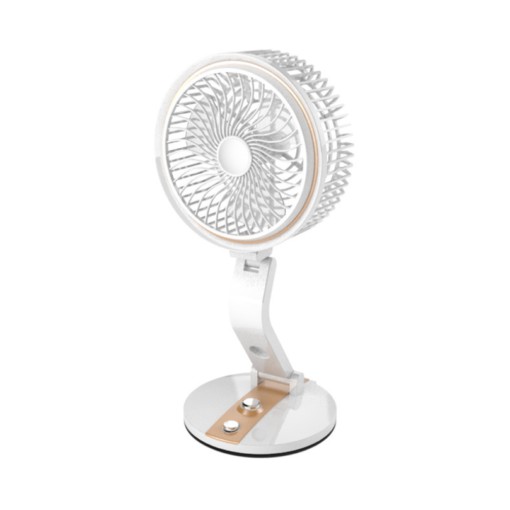 Quạt sạc tích điện gấp gọn có đèn Folding Fan LR-2018- Giao màu ngẫu nhiên