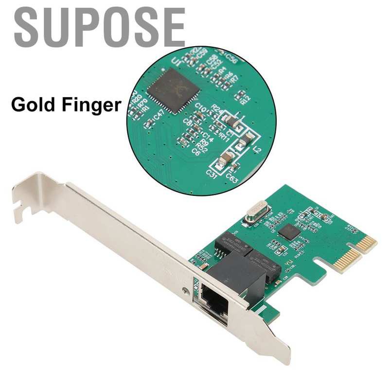 Card Mạng Supose Rtl8111E 1000mbps Pci-E X1 Gigabit Ethernet Lan