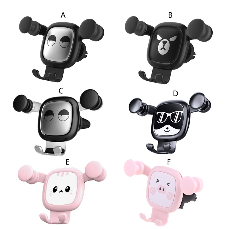 Edb * Giá Đỡ Điện Thoại Phong Cách Động Vật Hoạt Hình Rảnh Tay Không Trượt Hoặc Rơi Cho Hầu Hết Các Phương Tiện Di Chuyển