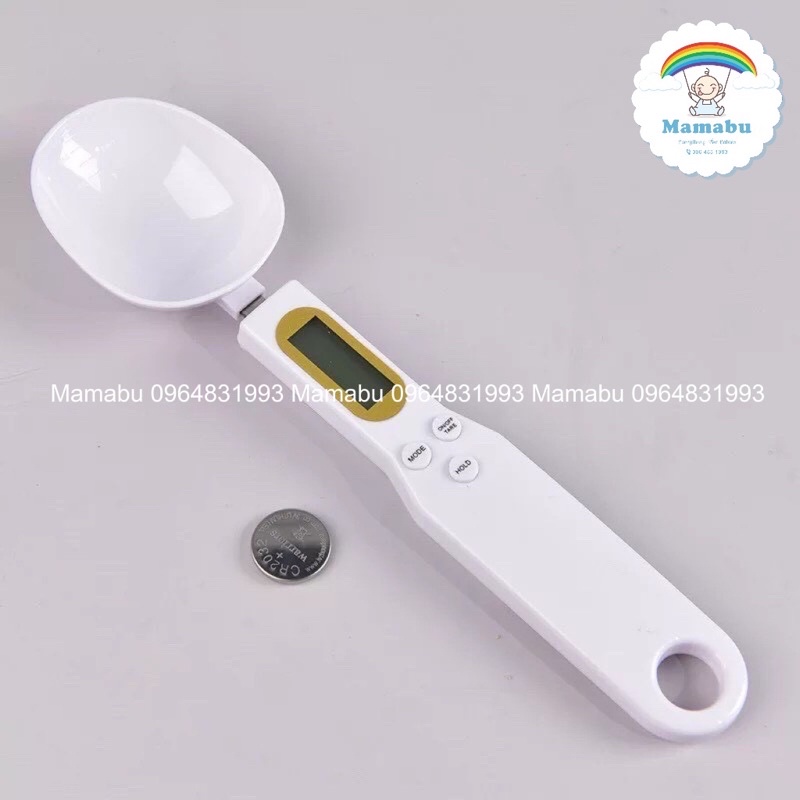 Thìa Cân Điện Tử Tiểu Ly Cân Đong Gia Vị Nguyên Liệu Làm Bánh Và Đồ Ăn Dặm Cho Bé Từ 0.1g Đến 500g Mamabu