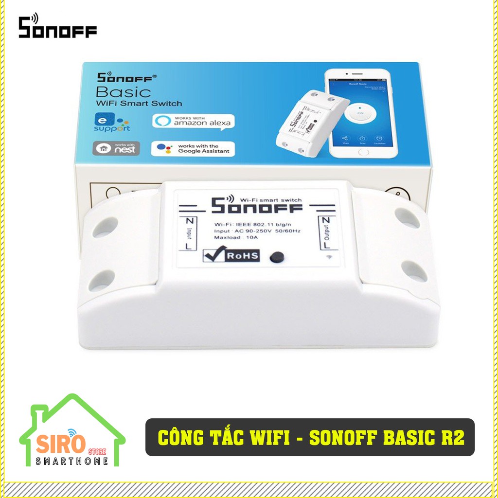 Công tắc thông minh SONOFF Basic R2 -  Bản nâng cấp R2 - Quốc Tế