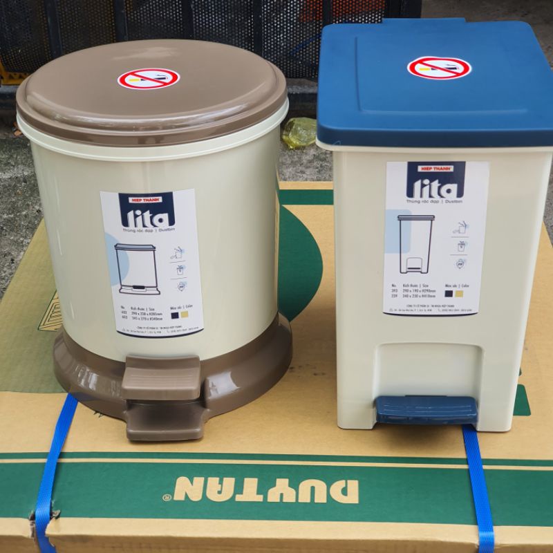 THÙNG RÁC KIỂU DÁNG NHẬT- NHỰA HIỆP THÀNH