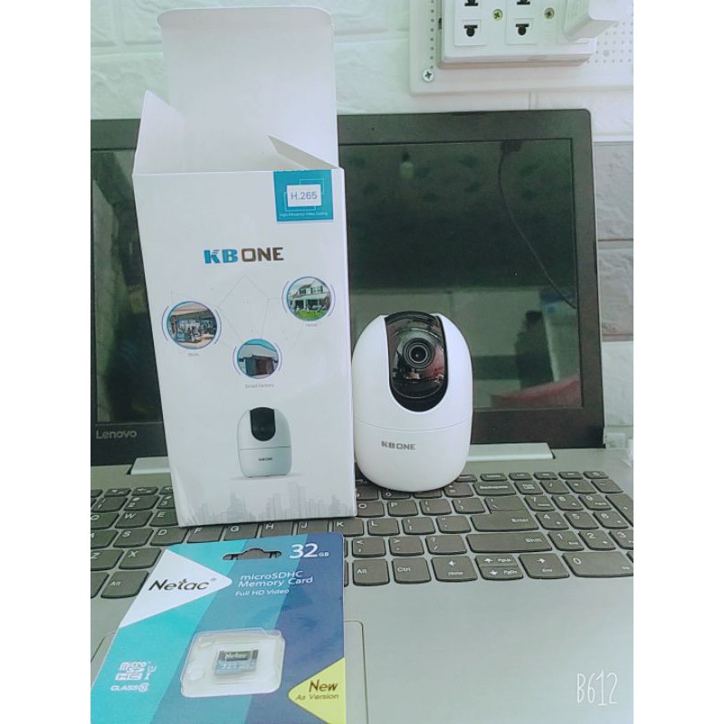 Camera kbone KN - H21PW 2.0mp trong nhà, xoay 360 full HD+Thẻ nhớ KBvision