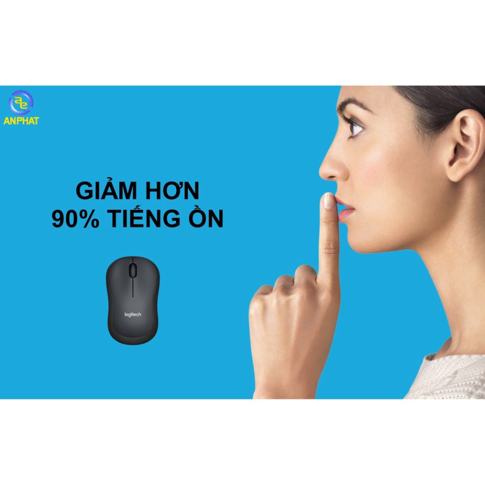 Chuột không dây Logitech M221 (Silent Mouse) - Bảo hành 12 tháng