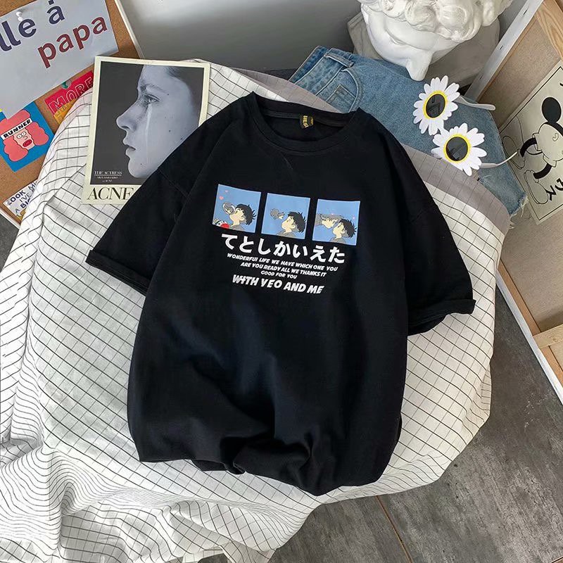 Áo Thun Ngắn Tay Thời Trang Mùa Hè Dành Cho Nam Nữ Size M-3XL | BigBuy360 - bigbuy360.vn