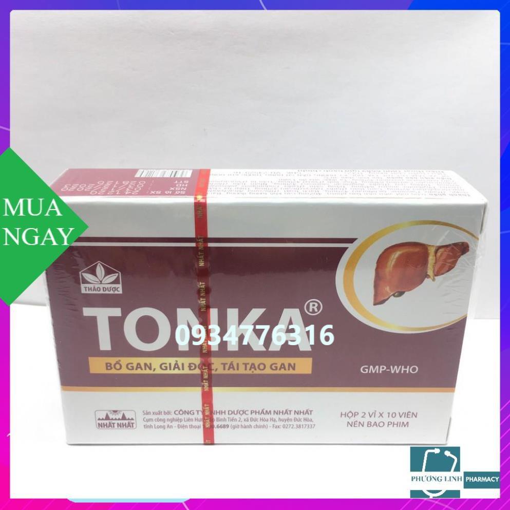 TONKA BỔ GAN TÁI TẠO GAN hộp 2 vỉ x 10 viên