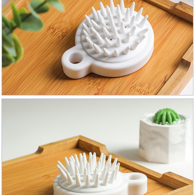 Lược gội đầu silicon Muji Nhật,massage da đầu,giảm stress và kích thích mọc tóc