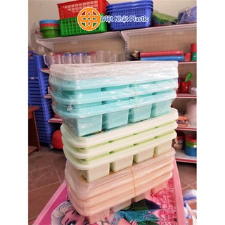 Combo 3 khay đá có nắp Việt Nhật Plastic