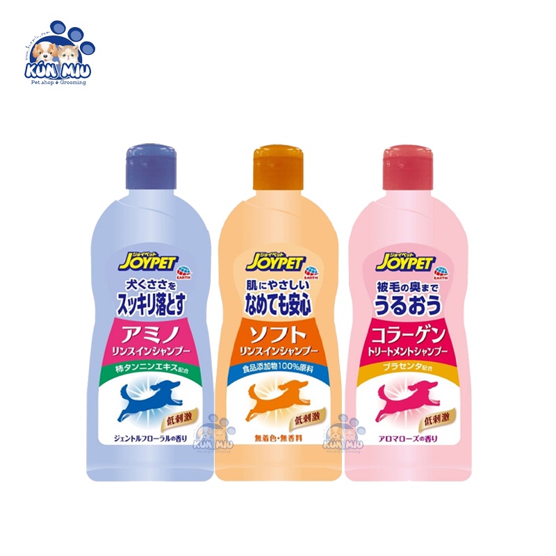 [Chính hãng Nhật Bản] Dầu tắm và xả 2in1 cho chó mèo Joypet Japan - Chai 350ml