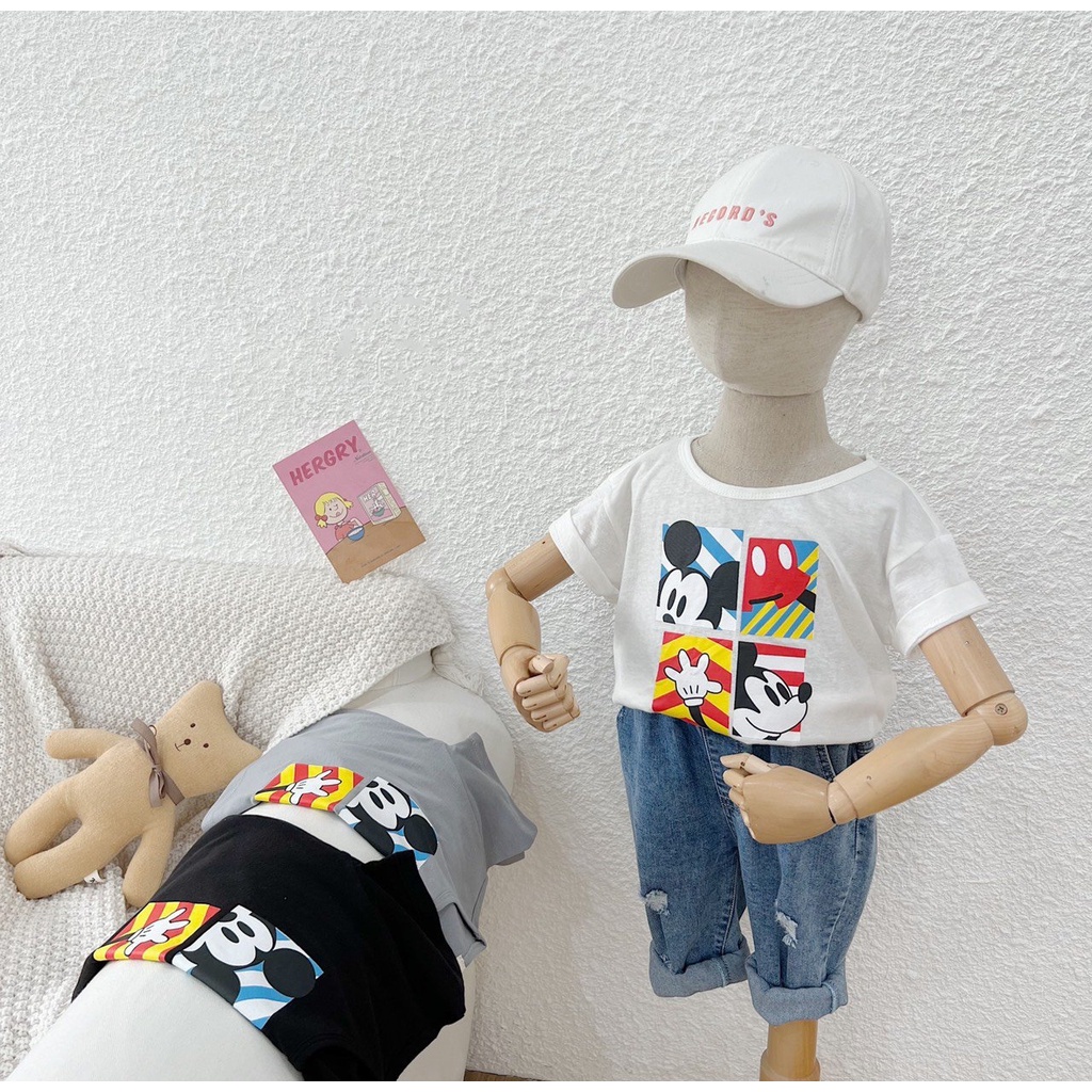 Áo thun cộc tay mickey bé trai 2 3 4 5 6 tuổi MINTSCLOSET Mint's Closet - AR8405
