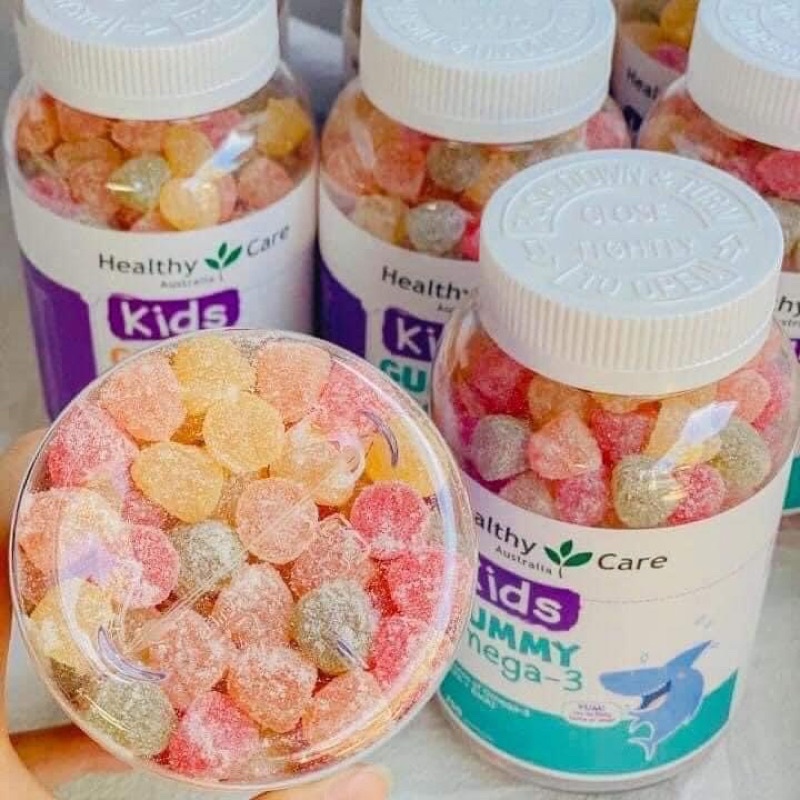 OMEG.A 3 KẸO DẺO CHO BÉ KIDS GUMMY OMEG.A-3 HEALTHY CARE 250 VIÊN ÚC [DATE XA]