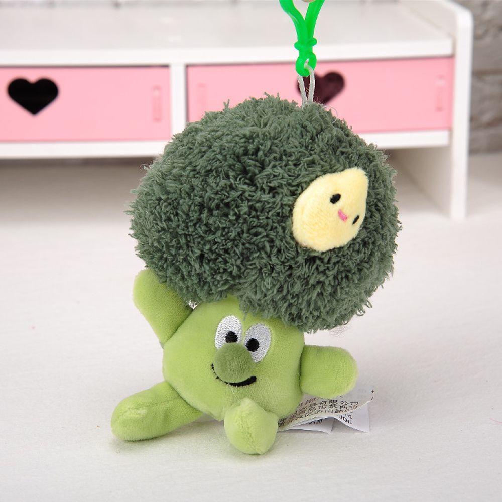 Móc Khóa Búp Bê Nhồi Bông Màu Xanh Lá Dễ Thương