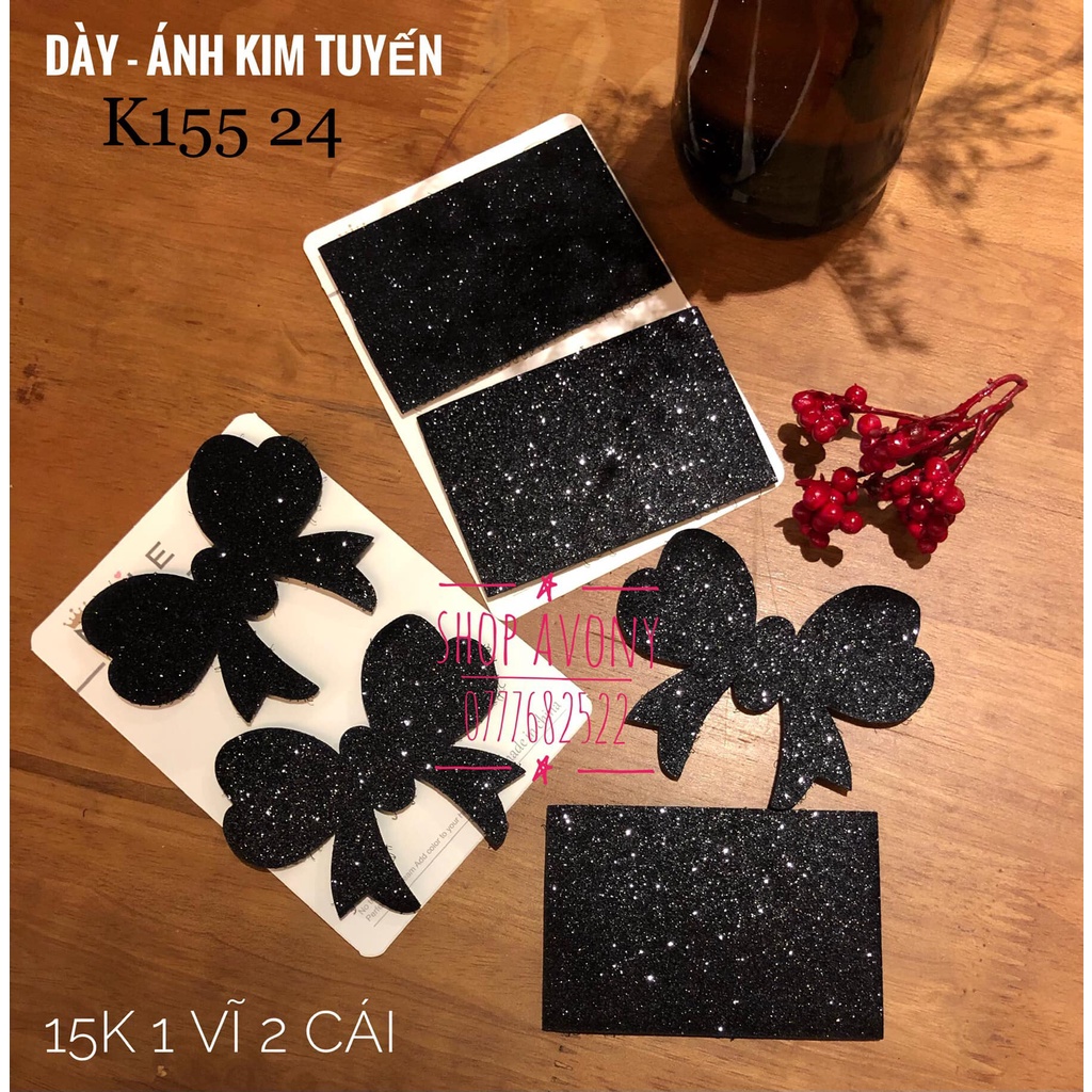 Dán mái - Dán tóc con khi make up  màu đen