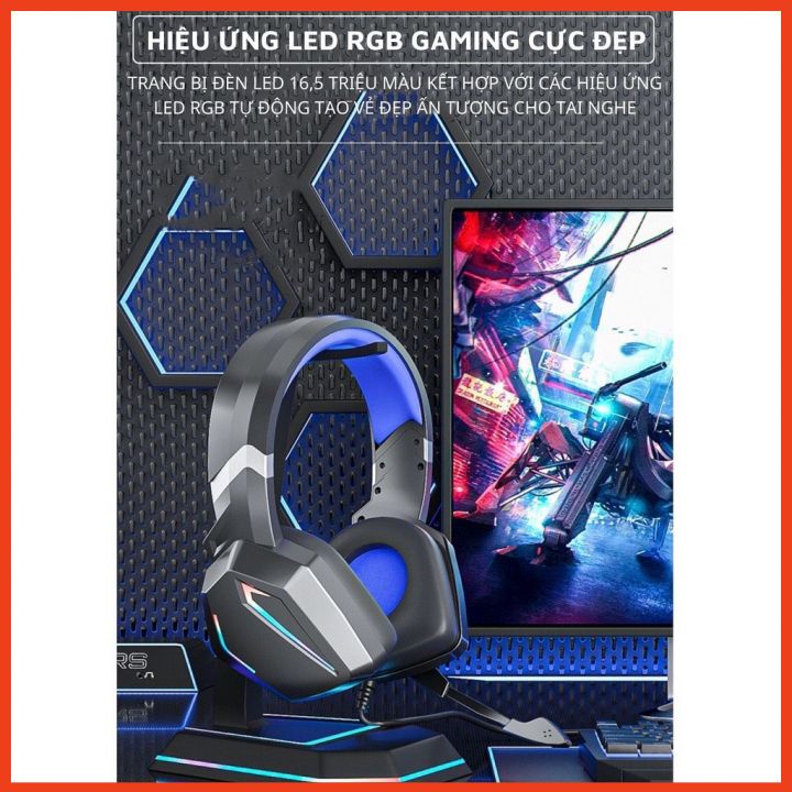 Tai Nghe Chụp Máy Tính Gaming SY-G20 Âm Thanh Siêu Bass, Micro 360 Độ, Đệm Tai Thoáng Khí