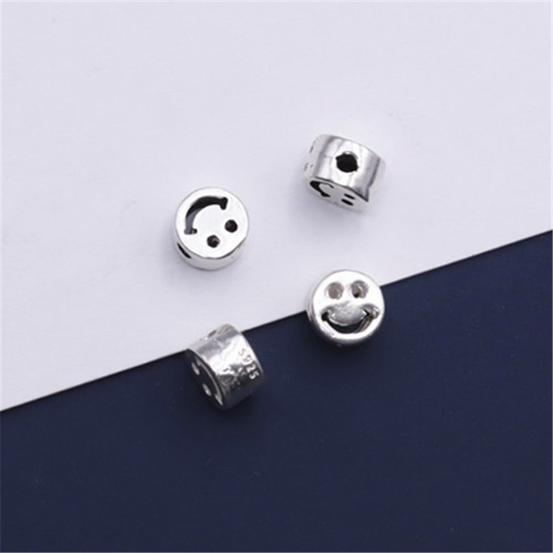 charm bạc mix đá mặt cười bạc s925 cao cấp