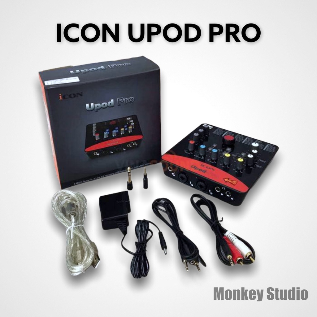 Bộ Combo Mic Thu Âm Hát Livestream Soundcard ICON UPOD PRO &amp; Mic AT2020 ⚡BH 1 NĂM⚡ Thu Âm Điện Thoại Máy Tính