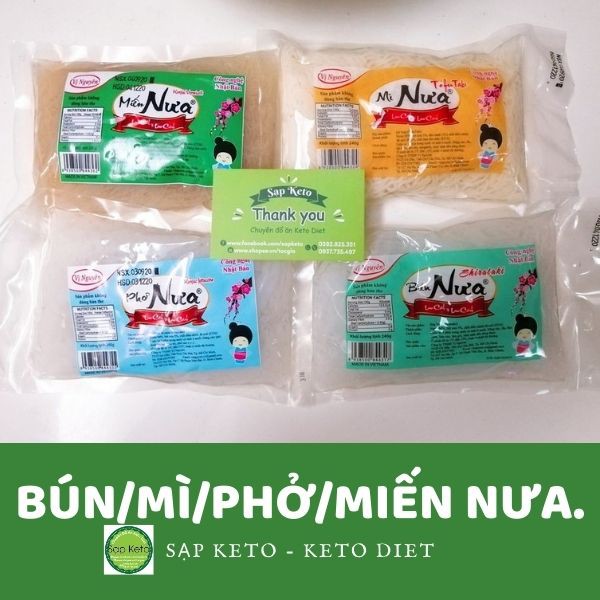 Bún/ mì/ miến/ phở/ Cơm nưa Vị Nguyên ăn Keto/Das - Cam kết date mới