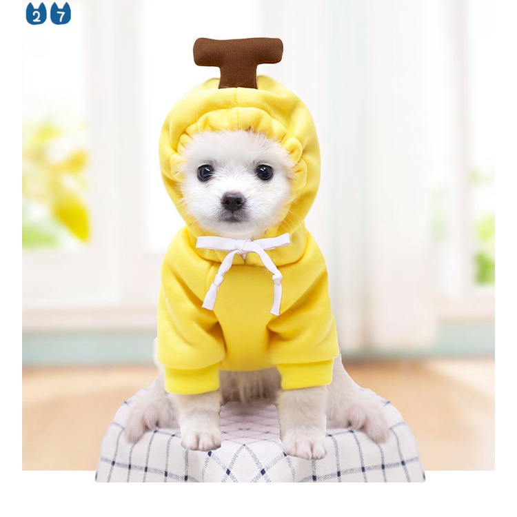 Áo Sweater Có Mũ Trùm Nhồi Bông Thời Trang Thu Đông 27 Pets