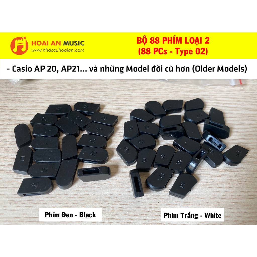 Cao Su Phím Đàn Piano Casio các dòng AP, PX Loại Tốt Nhất