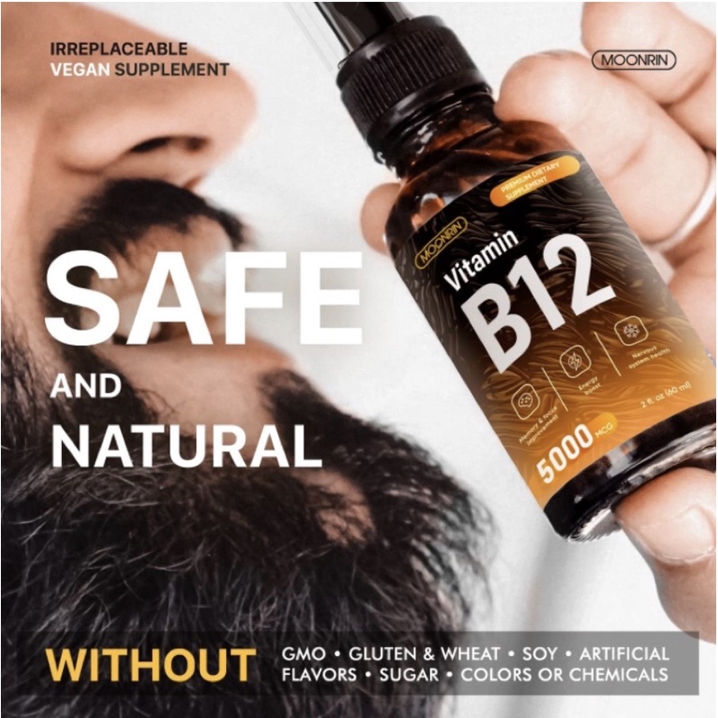 Vitamin B12 5000mcg dạng xịt thuần chay Moorin 60ml USA