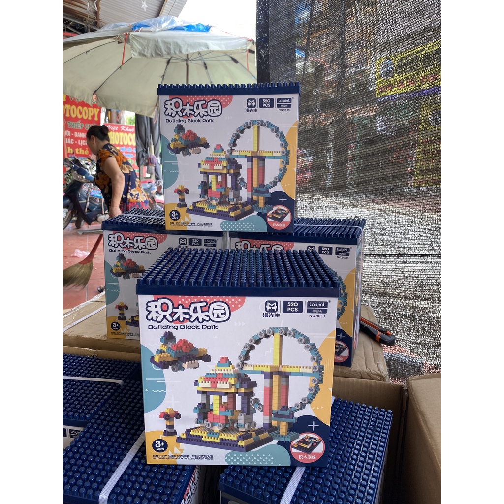 Bộ đồ chơi lắp ghép xếp hình 520 chi tiết