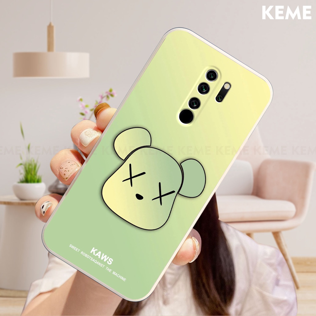 Ốp lưng Xiaomi Redmi Note 8 Pro in hình Kaws và bearbrick