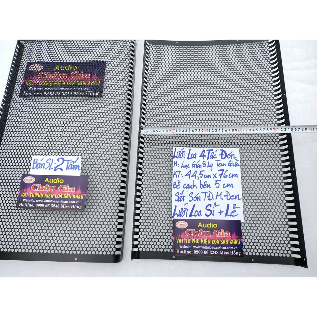 Lưới loa 4 tấc 44.5cmx 76cm 2 tấm Audio Châu Gia