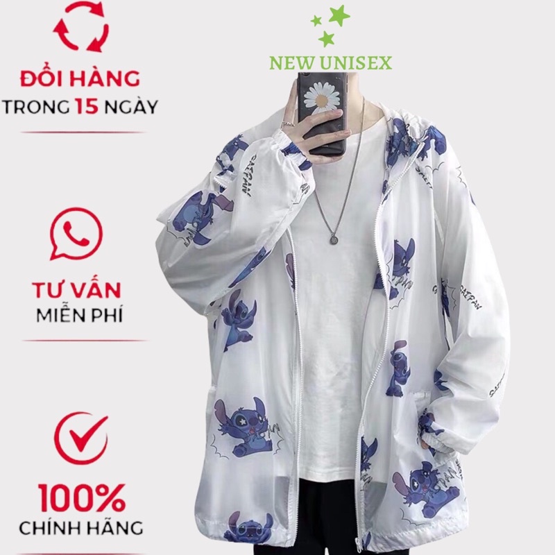Áo Khoác Dù Nam Nữ 2 Lớp Form Rộng in Hoạt Hình Siêu Cute TP145 [NewUnisex]