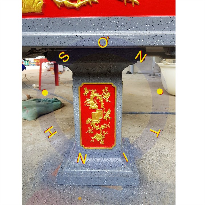 Sơn chậu Dolphin hệ nước màu đỏ 107 1 kg