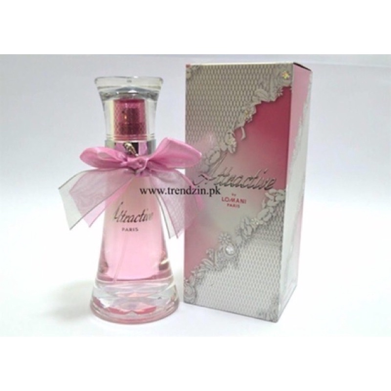 Nước hoa nữ Lomani Attractive Eau De Parfum 100ml- nhẹ nhàng, quyến rũ - hàng Pháp