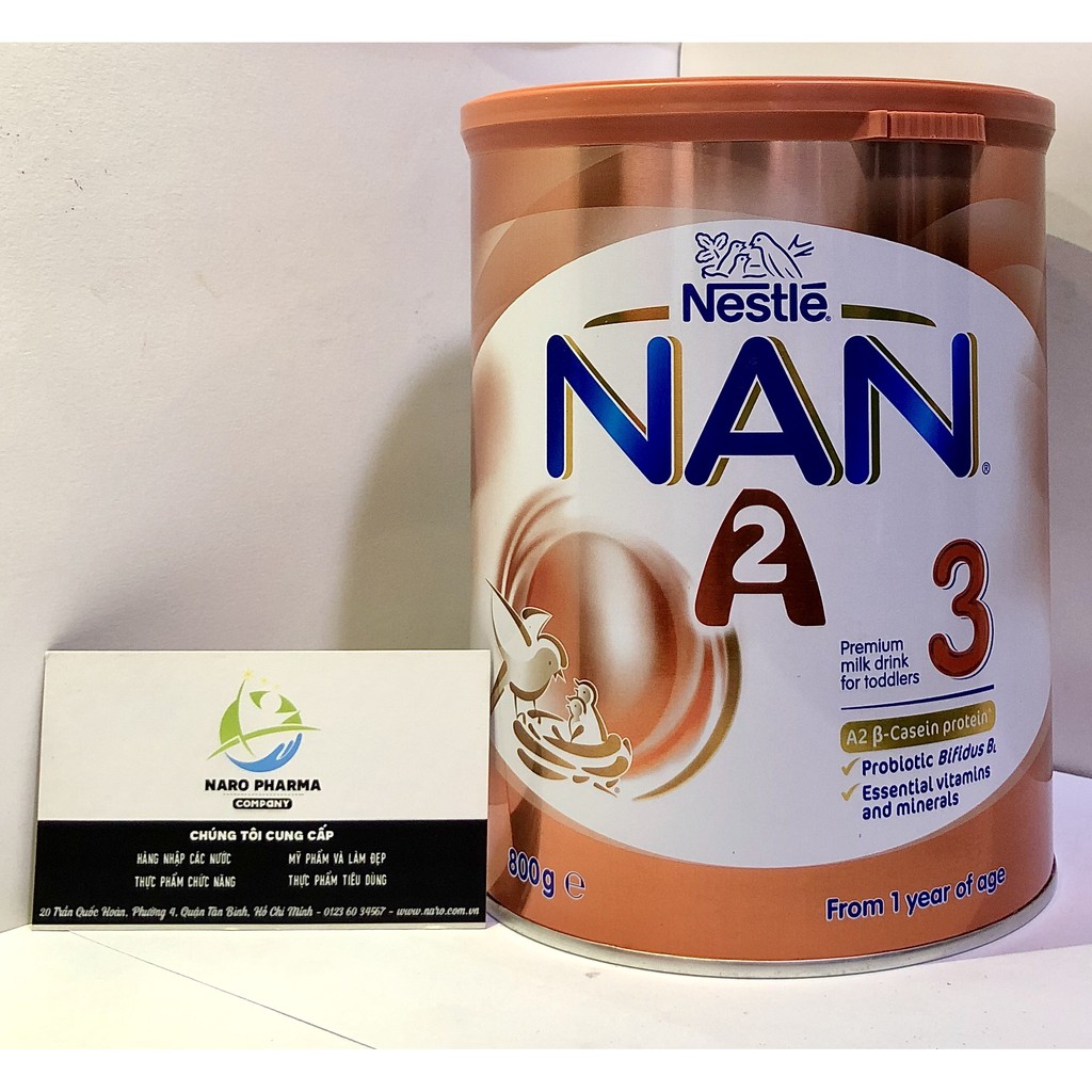 [CÓ NHÃN NK]Sữa Nan A2 Số 3 Dạng Bột (800G) (Từ 12 tháng tuổi)