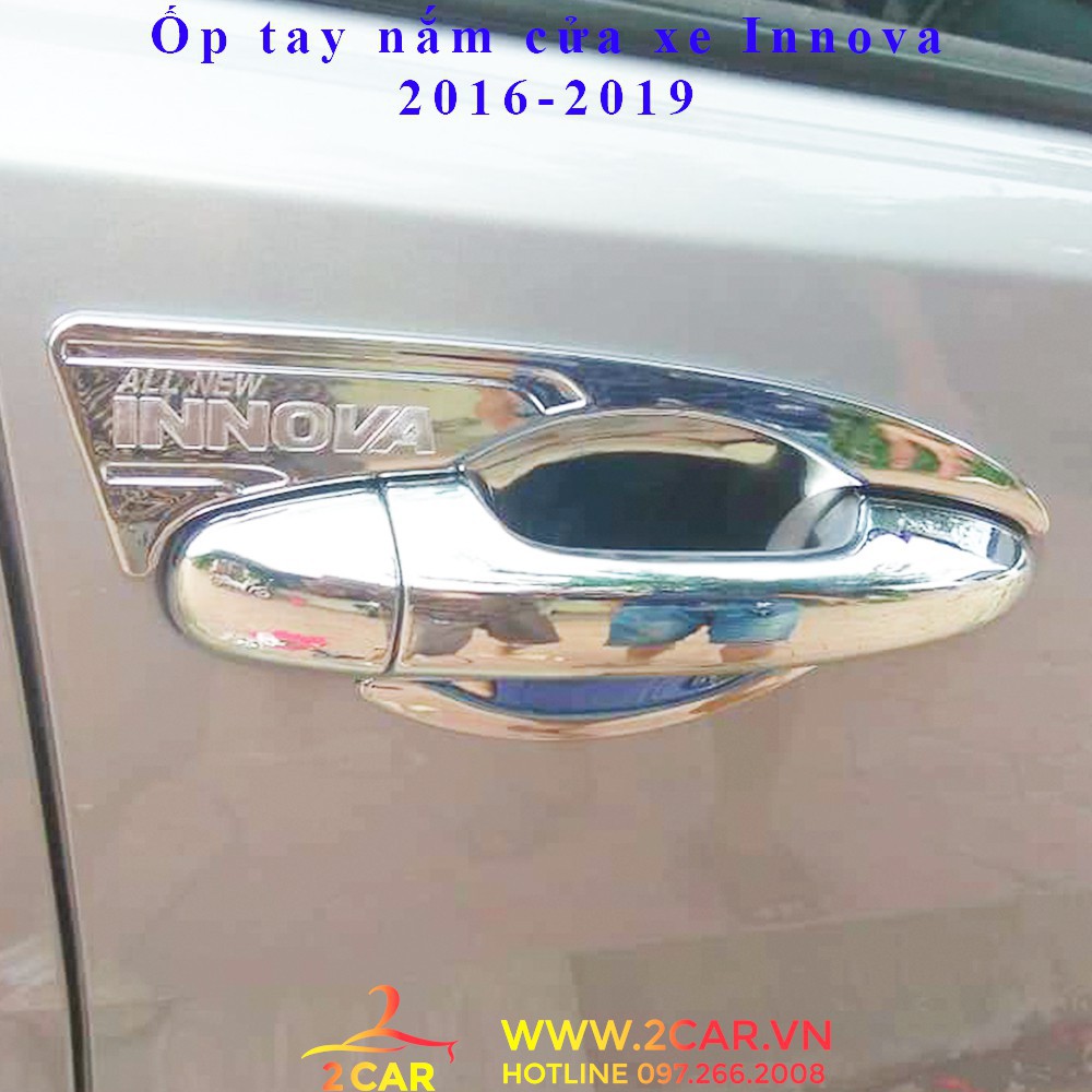 Ốp tay nắm cửa xe Toyota Innova 2016-2021 nhựa mạ crom cao cấp