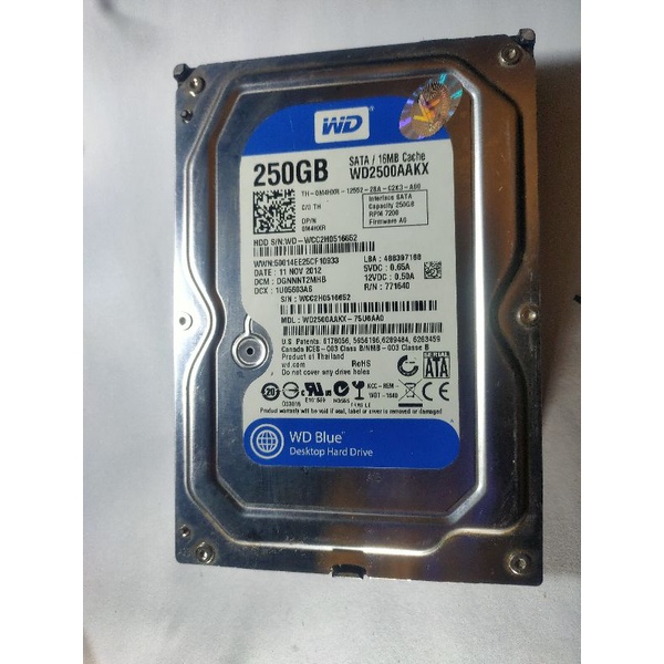 Ổ Cứng HDD 250GB WD blue | BigBuy360 - bigbuy360.vn